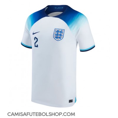 Camisa de time de futebol Inglaterra Kyle Walker #2 Replicas 1º Equipamento Mundo 2022 Manga Curta